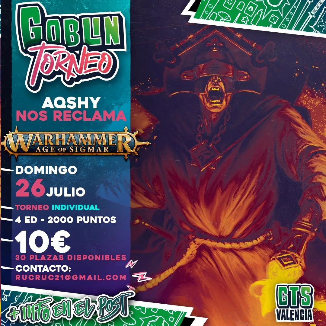 Cartel de Goblin Torneo: AOSHY nos reclama
