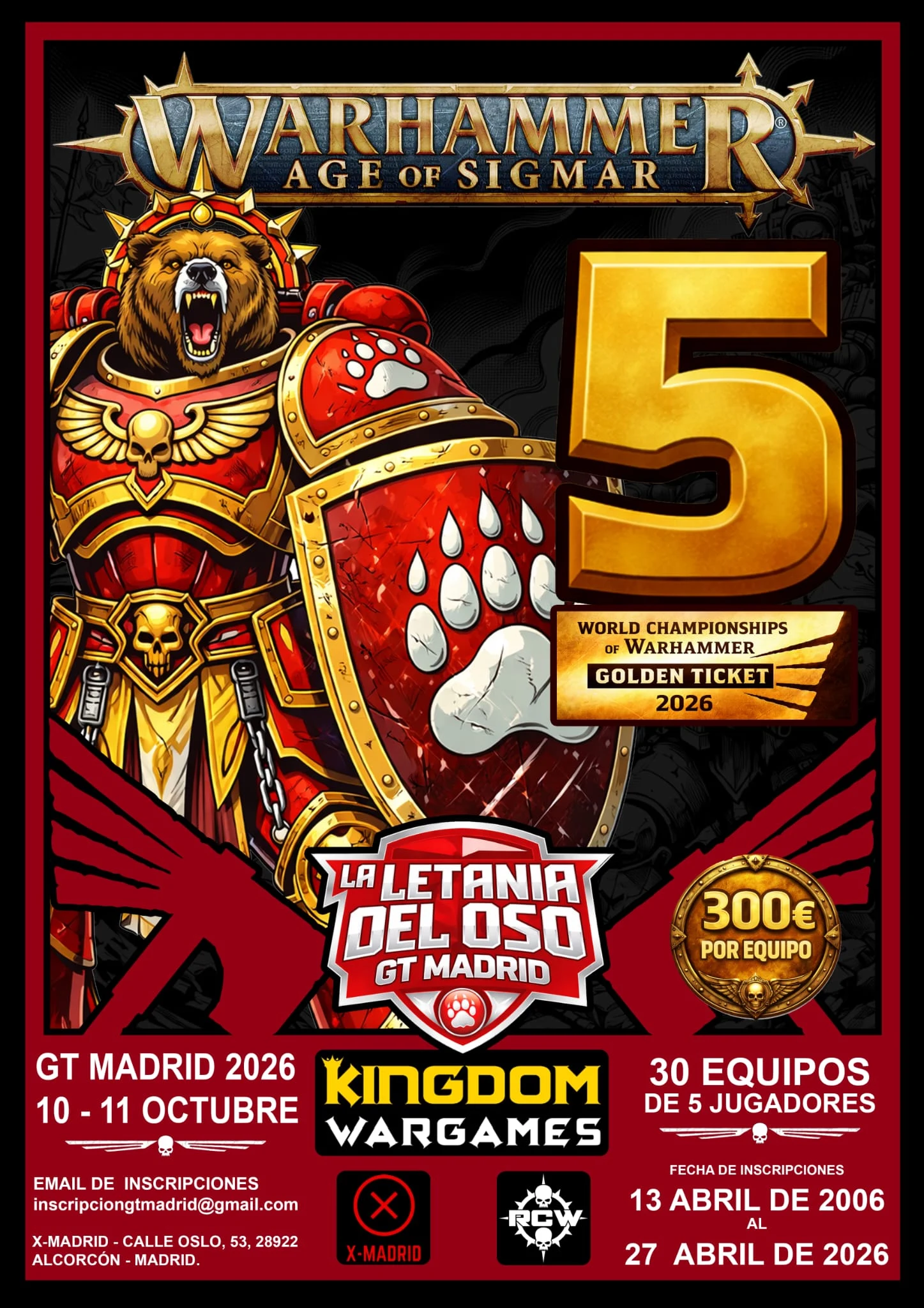 Cartel de GT Madrid 2026
