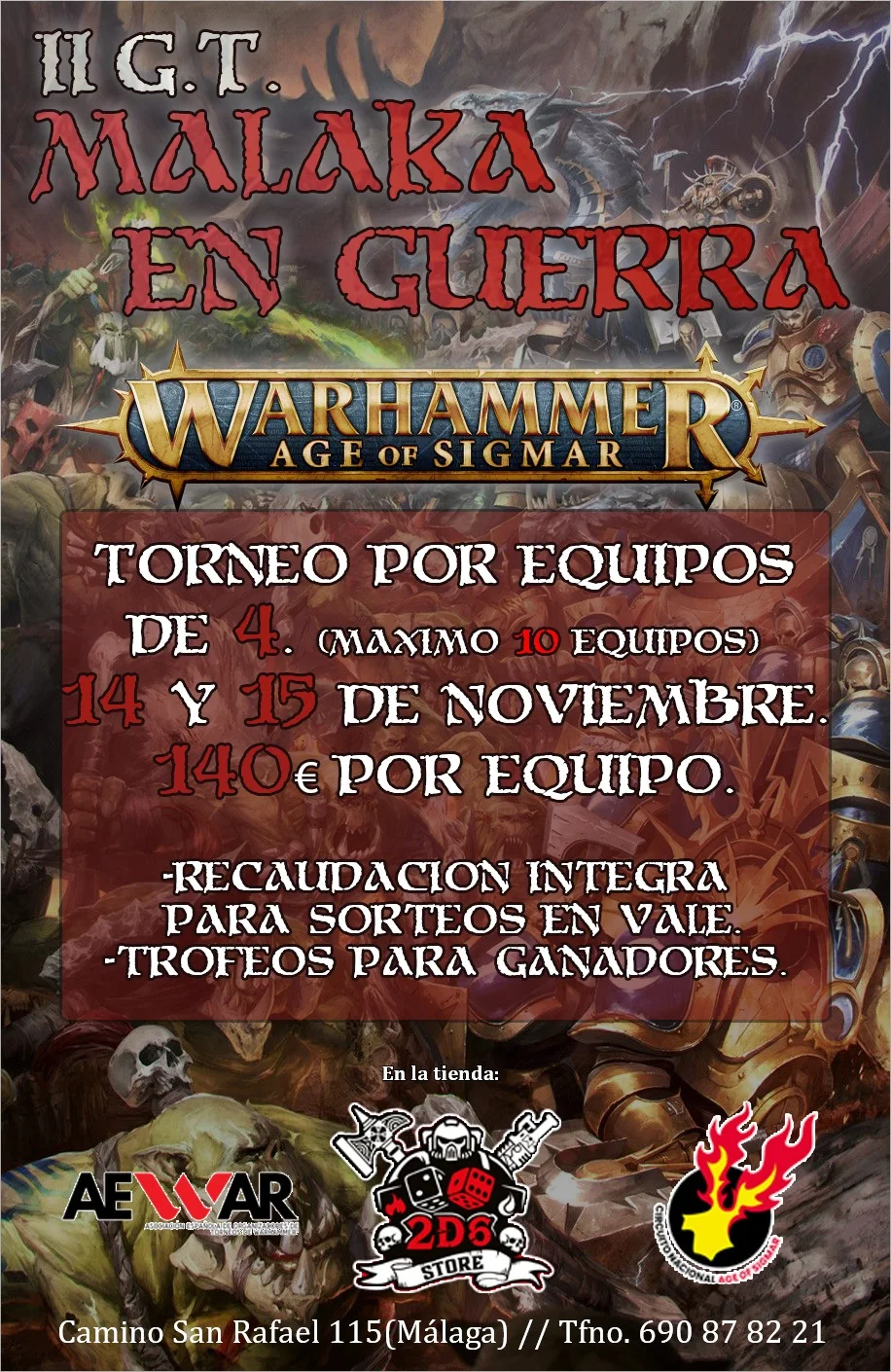 Cartel de II GT Malaka en Guerra