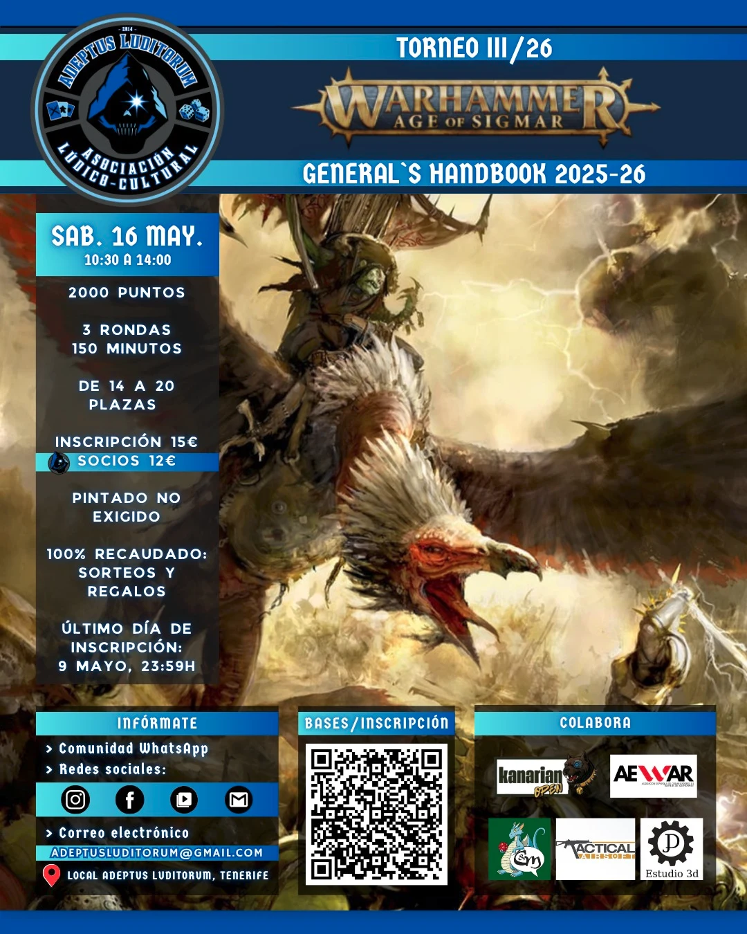 Cartel de Torneo III/26 Adeptus Luditorum