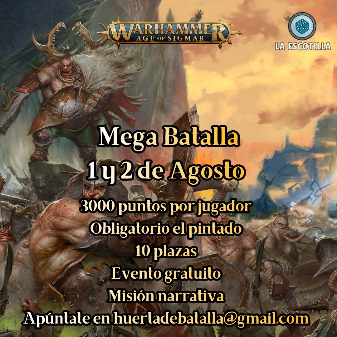 Cartel de Mega Batalla Narrativa La Escotilla