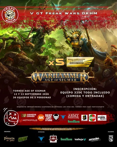 Cartel de V GT Age of Sigmar Freak Wars DKHM