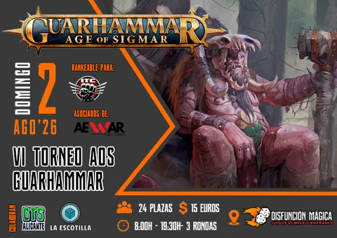 Cartel de VI Torneo AoS GUARHAMMAR 2026