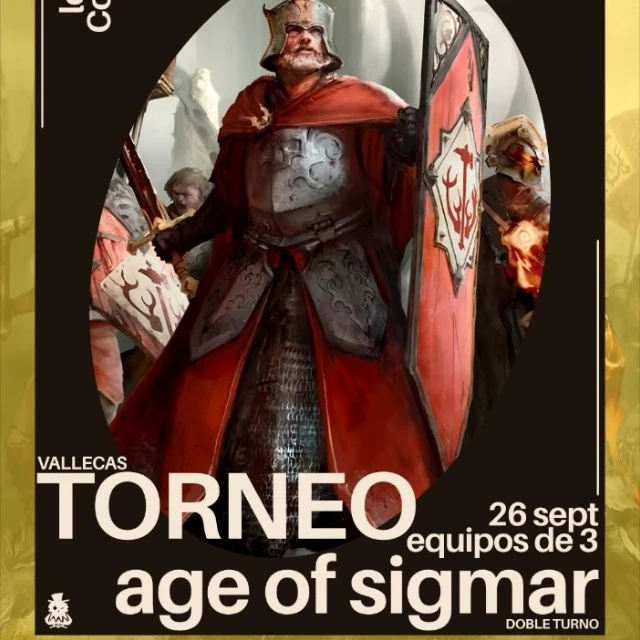 Cartel de Torneo Age of Sigmar por Equipos de 3 - El Local del Cobrador