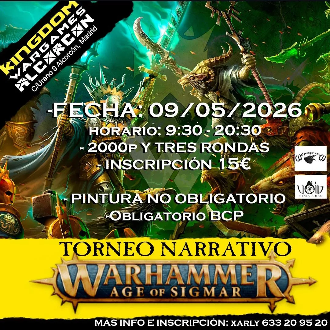 Cartel de Torneo AoS Narrativo Kingdom Alcorcón